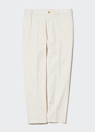 Брюки кремові uniqlo smart ankle trousers, 32/l