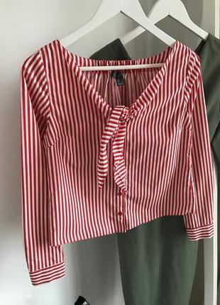 📎 червона сорочка-блуза primark