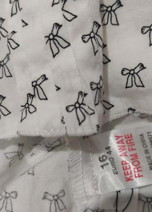 Рубашка в принт бантик 6