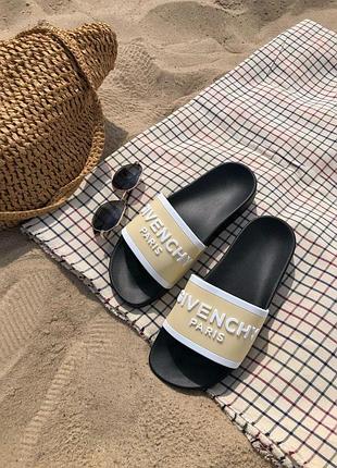 Givenchy slides black beige
