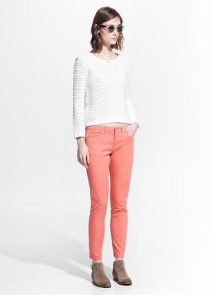 Класні, брендові, коралові джинси, штани, mango, р. s