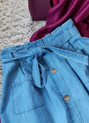 Стильная джинсовая юбка с карманами, yessica, p. 38-408 фото