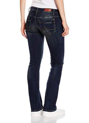 Брендовые женские темно-синие коттоновые джинсы ltb jeans denim bootcut турция этикетка2 фото