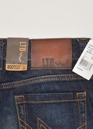 Брендовые женские темно-синие коттоновые джинсы ltb jeans denim bootcut турция этикетка7 фото