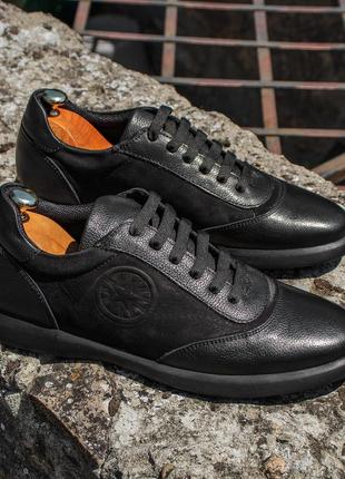 Турецькі чоловічі кеди з нубуку та шкіри 40 розмір