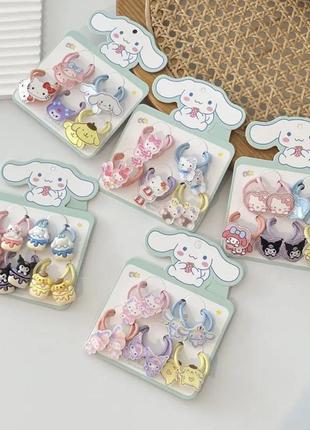 Набор резинок kawaii аниме 5 шт