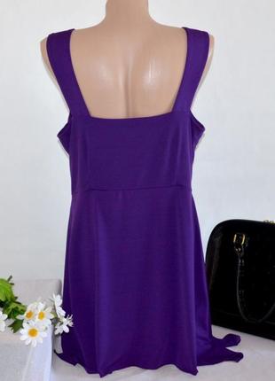 Брендовое фиолетовое вечернее нарядное платье туника klass collection бисер2 фото