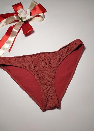 Теракотовий фактурний низ купальника плавки h&m, eur 38/m