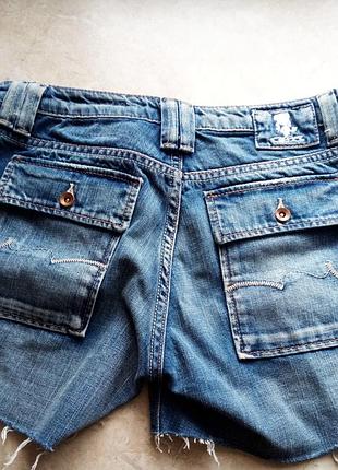 Джинсові шорти teddy smith industry/ шорты джинсовые/ рваные