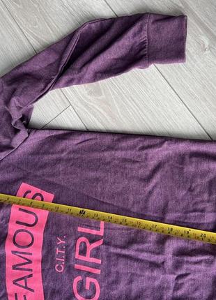 Фиолетовый джемпер на девочку подростка кофта для девочки 11-12р2 фото