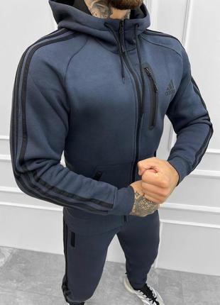 Темно серый спортивный костюм мужской олимпийка штаны3 фото
