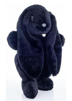 Мягкая игрушка кролик 30 см алина черный2 фото
