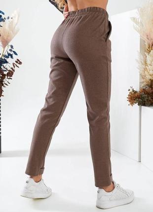 Теплые кашемировые женские брюки боольшой размер4 фото