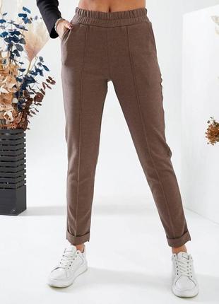 Теплые кашемировые женские брюки боольшой размер3 фото