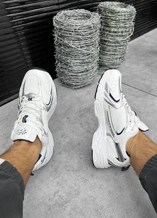 Белые кроссовки мужские демисезонные оверсайз