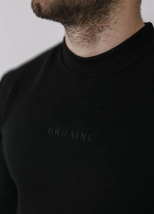 Толстовка мужская зимняя i'm ukrainian черная | кофта на флисе утепленная свитшот мужской3 фото