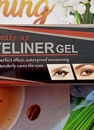 Гелевая подводка для глаз. набор: черная и коричневая. 5 мл + 5 мл.