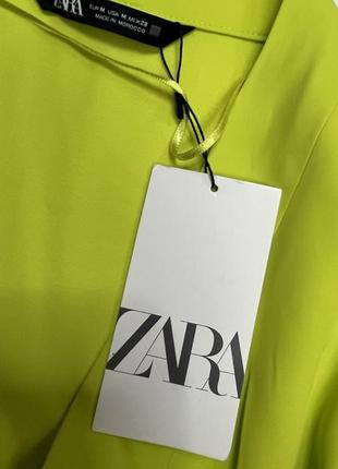 Сорочка піджак zara. на запах, з ґудзиками6 фото