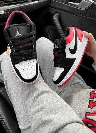 Кроссовки nike air jordan 1 retro low dub/red
