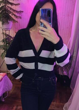 Кардиган в полоску от goldi