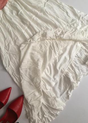 Платье zara  белое с поясом резинка m 386 фото