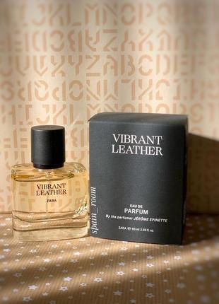 Чоловічі парфуми zara vibrant leather1 фото