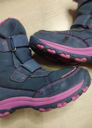 Утепленные термо сапоги, высокие непромокаемые ботинки deltex на стопу 16,5-17,5 см7 фото