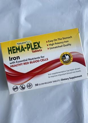 Залізо hema-plex 30 таблеток