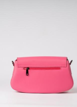 Жіноча сумка рожева сумка через плече рожевий клатч через плече кросбоді3 фото