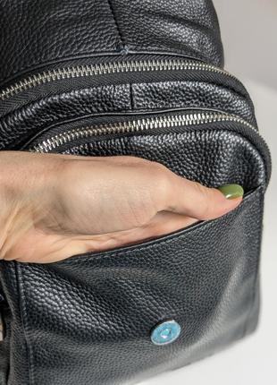 Новинка🔥 кожаная сумка-рюкзак с тиснением змеи7 фото