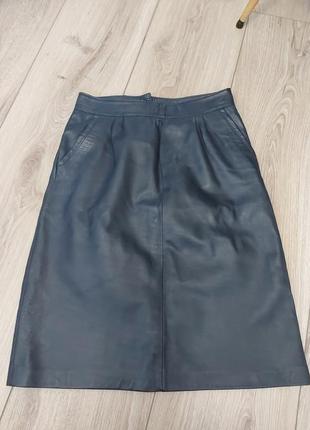 Спідниця натуральна шкіра
