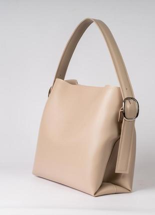 Жіноча сумка бежева сумка бежевий шопер бежевий шоппер сумка тоут2 фото