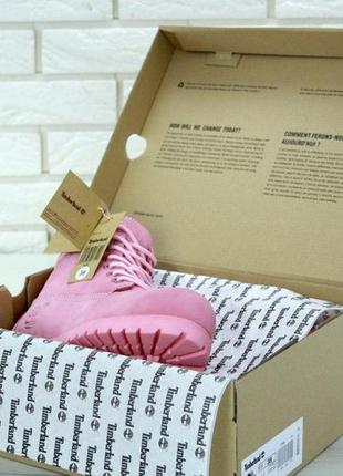 Зимние женские ботинки timberland winter pink (мех) 399 фото
