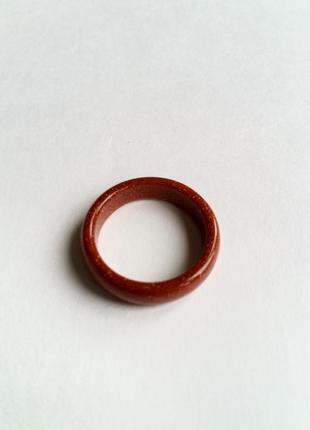 Лаконичное кольцо из авантюрина2 фото