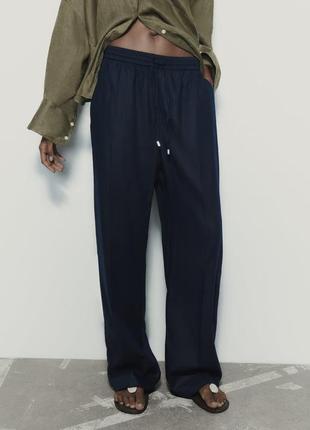 Zara massimo dutti cos костюм брюки штани жилетка шорти льон10 фото