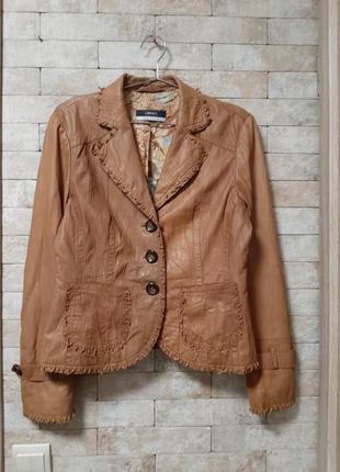 Кожаная куртка пиджак  из кожи наппа orwell