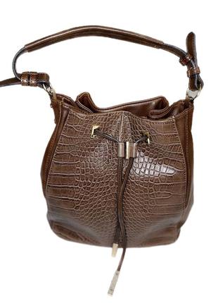Сумка / сумка жіноча/ сумка на плечі/ жіноча сумка/ сумка-шопер / коричнева сумка