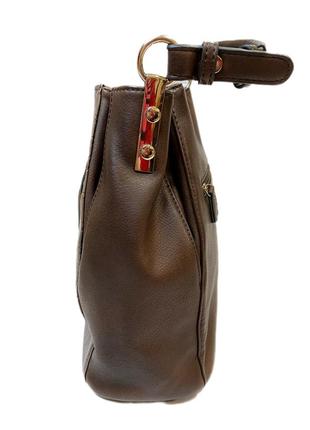 Сумка / сумка жіноча/ сумка на плечі/ жіноча сумка/ сумка-шопер / коричнева сумка4 фото