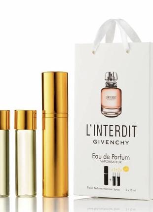 Мини парфюм с феромонов 45ml givenchy l'interdit