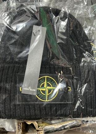 Шапка stone island різні кольори в наявності з фірмовою етикеткою патч stone island стон шапка кепка бейсболка4 фото