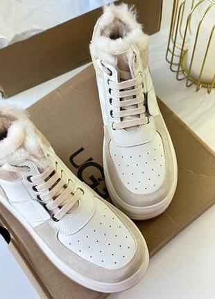 Высокие угги ugg кроссовки теплые с мехом