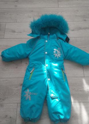 Комбінезон зимовий на дівчинку розмір 80