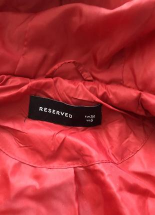 Reserved куртка красная демисезонная3 фото