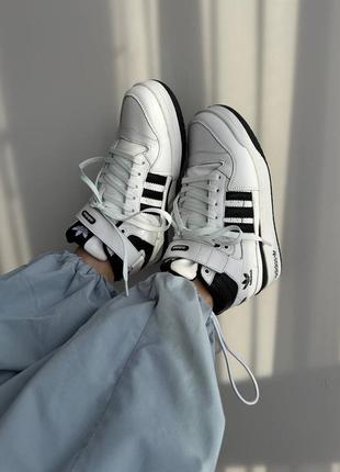 Adidas forum high fur зимові з хутром жіночі кросівки