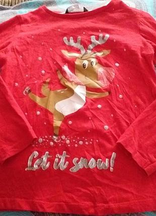 Реглан новогодний 5-6р