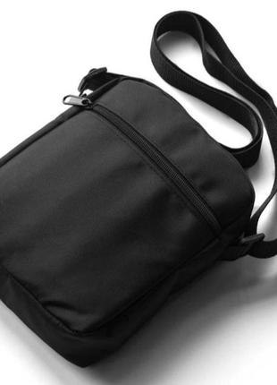 Мужская сумка мессенджер jordan casual черная спортивная барсетка тканевая сумка через плечо7 фото