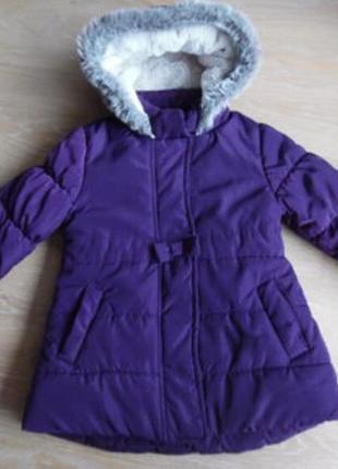 Куртка-пальтишко 2-3 года зима bluezoo