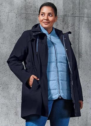 Розкішна тепла жіноча куртка 3в1 р.50 євро парка плащ курточка tcm tchibo, німеччина