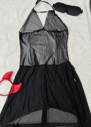 Шифоновое эротическое платье на хелловин5 фото