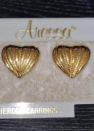 Редкие винтажные сережки aressa! usa.